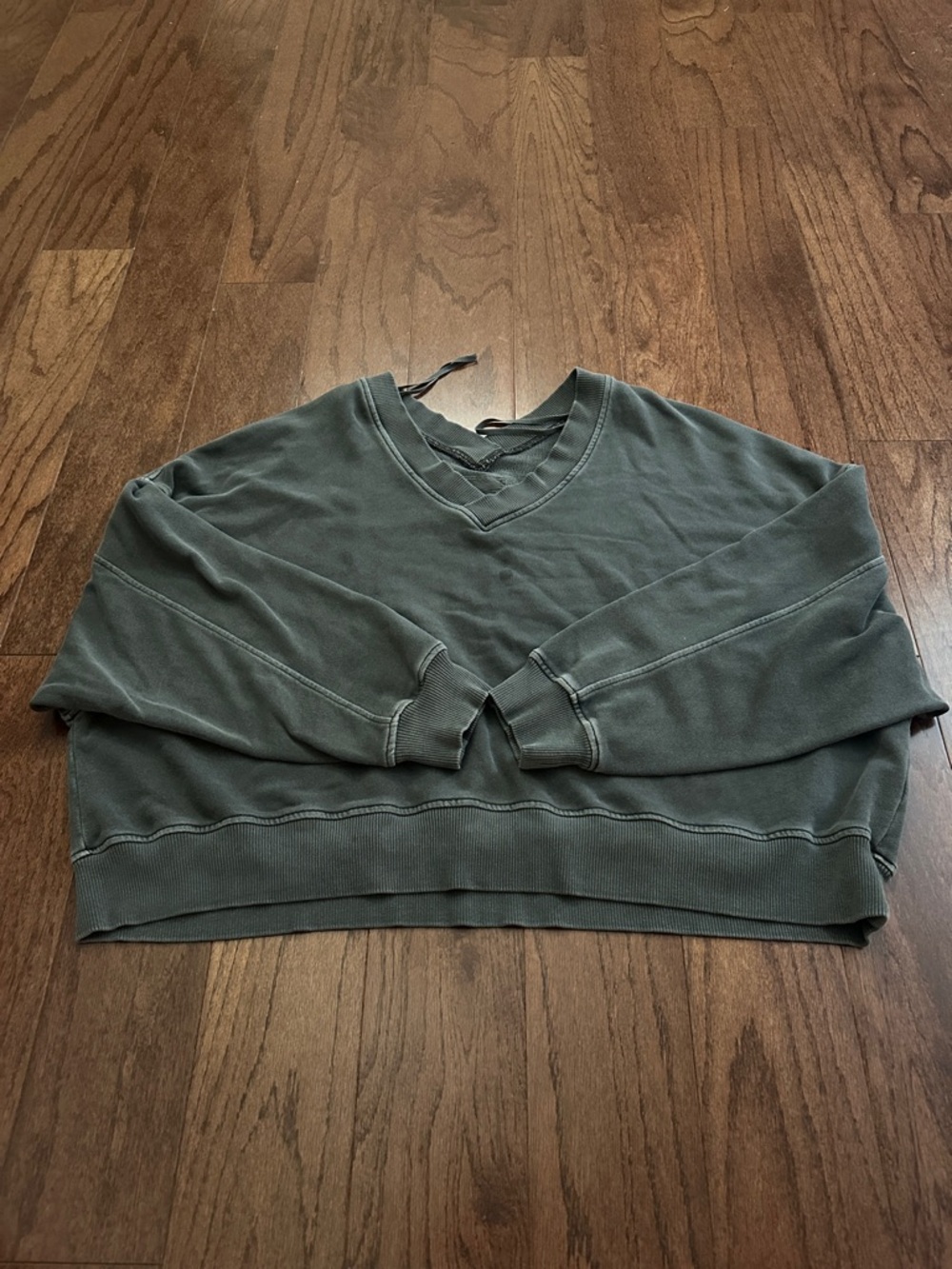 aerie gray V-Neck Pullover Sweater